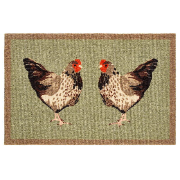 My Mat Nylon - My Chickens doormat - handmade