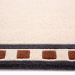 Origins Borderline Natural Rug - handmade