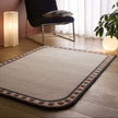 Origins Borderline Natural Rug - handmade