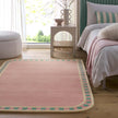Origins Borderline Pink Rug - handmade