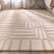 Origins Pathway Cream Rug - handmade