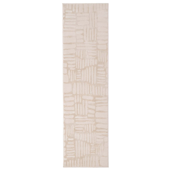 Origins Pathway Cream Rug - handmade