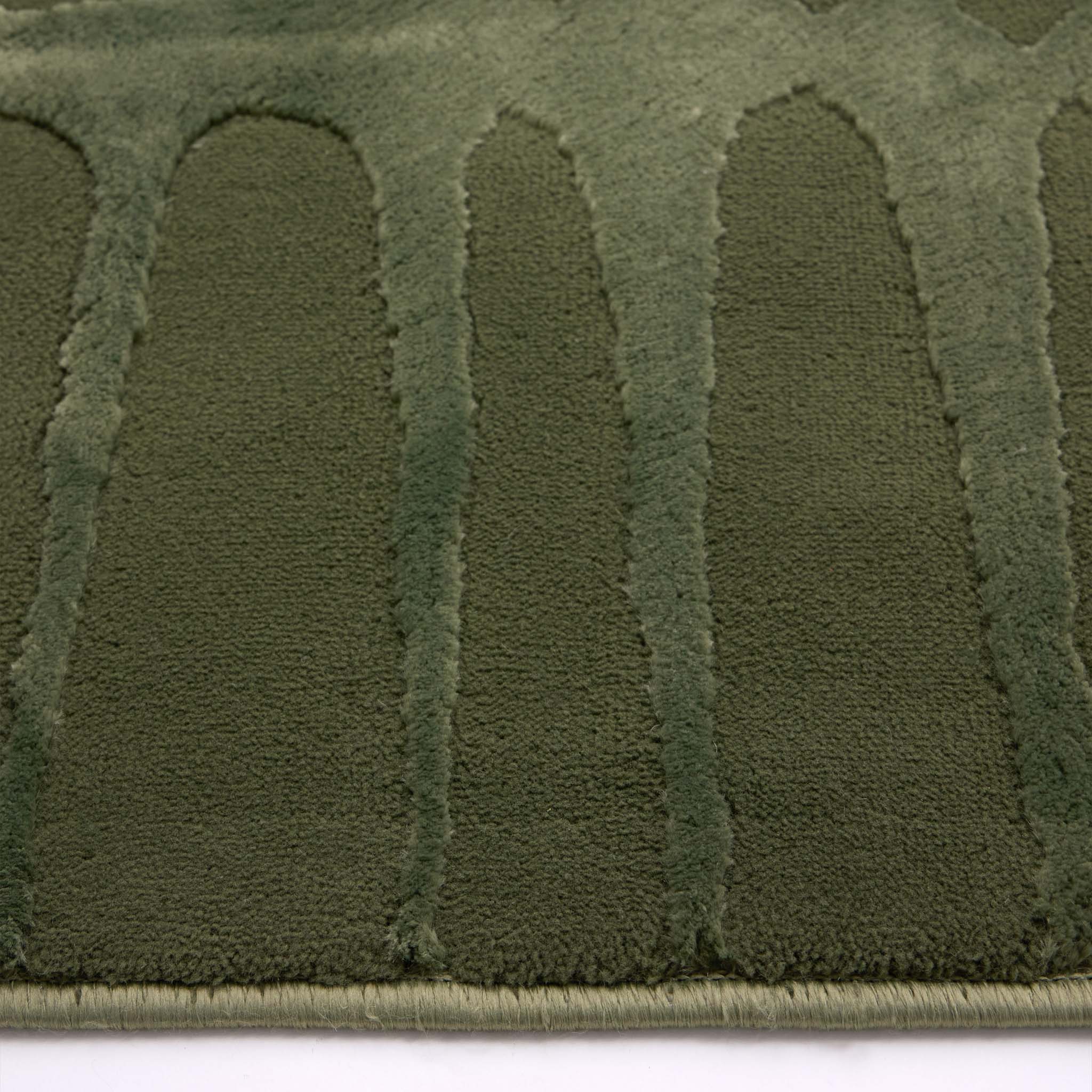 Origins Pathway Green Rug - handmade