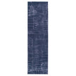 Origins Pathway Navy Rug - handmade