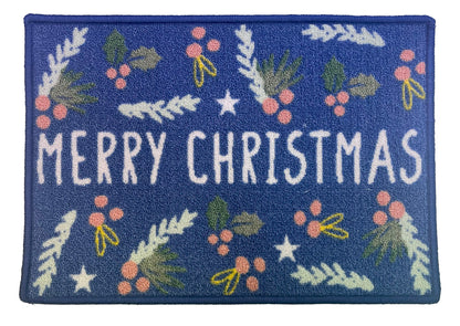 Washable Indoor Printed Doormat 39x57cm Merry Christmas Design