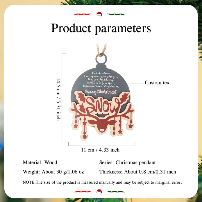Personalised Name Christmas Ornaments - handmade