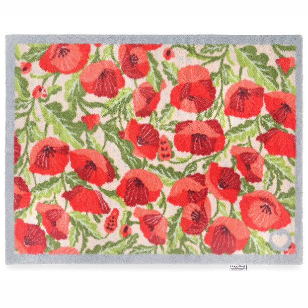Hug Rug Poppies Galore - handmade