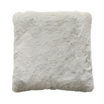 Rapture Faux Fur Grey Cushion 50cm