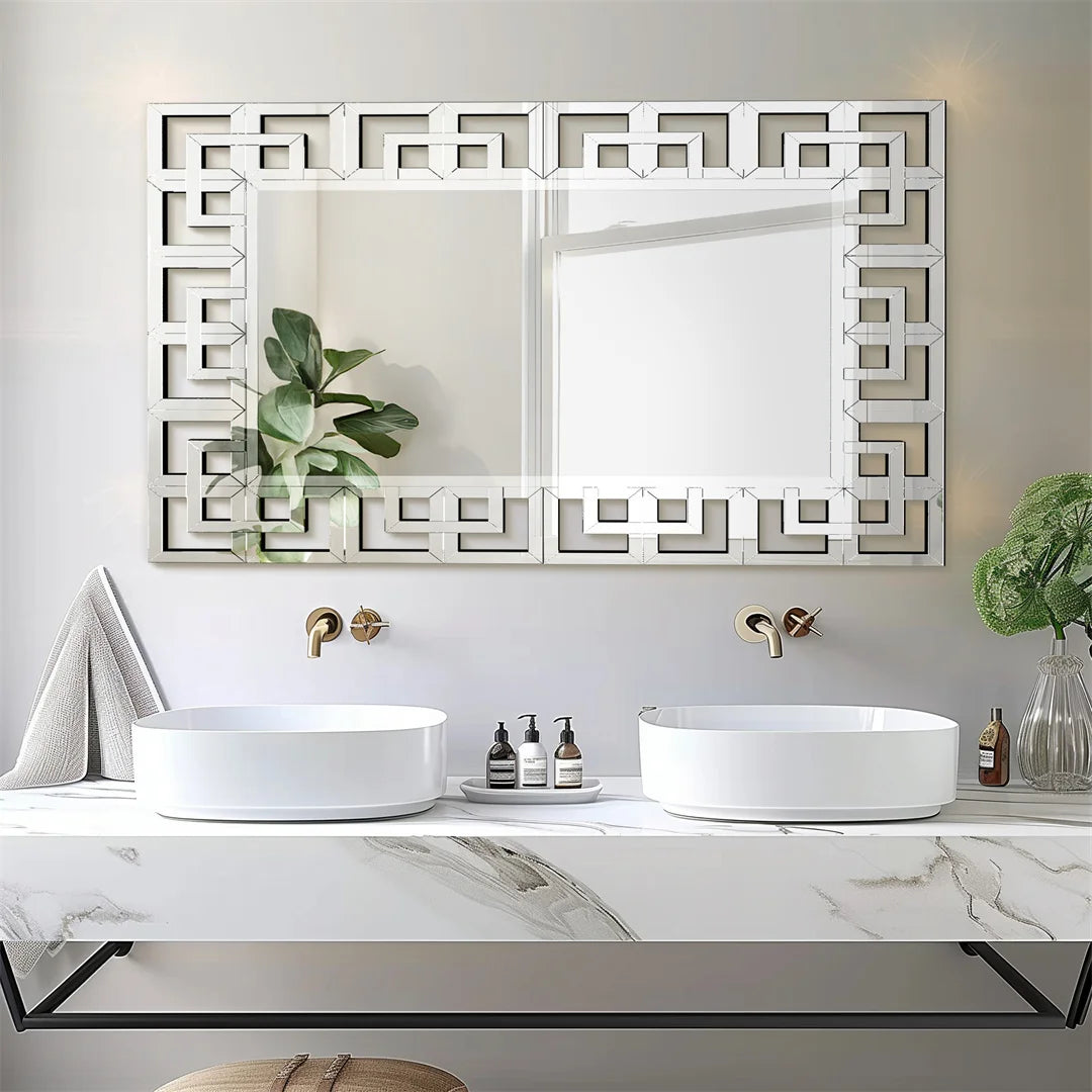 Rectangular Wall Mirror - handmade