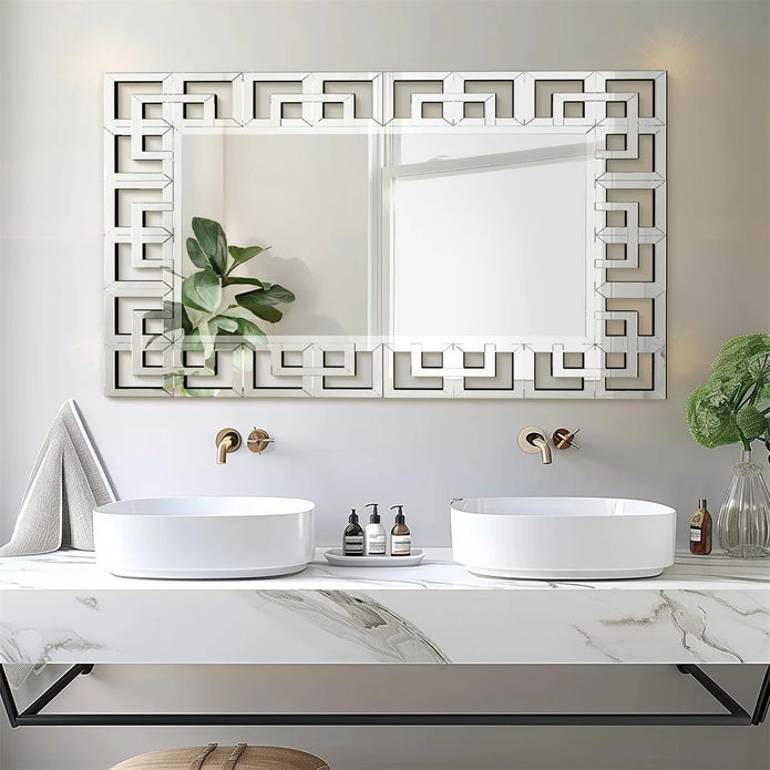 Rectangular Wall Mirror - handmade