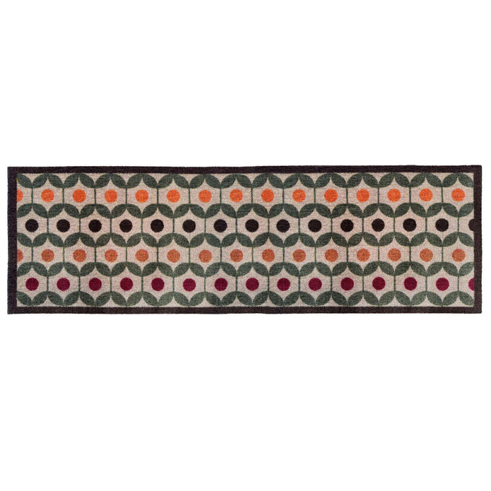 My Mat Nylon Indoor Pattern Retro Geo Earth - handmade