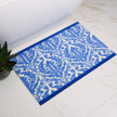 My Mat Nylon Printed Bathroom Royal Blue Damask - handmade