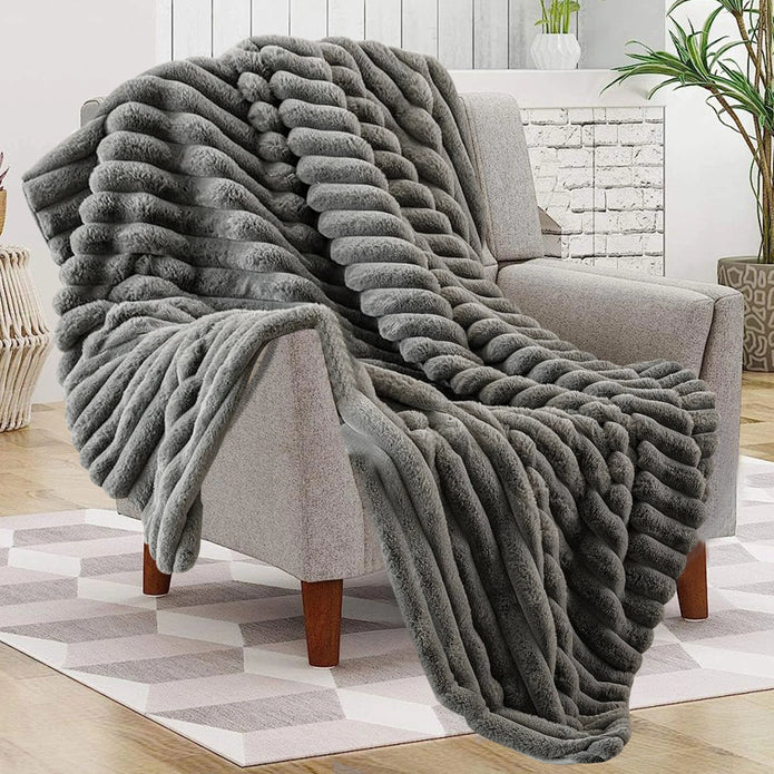 Fluffy Double Layer Blanket - handmade