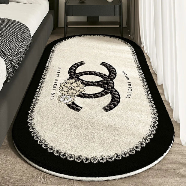 Cashmere Imitation Bed Rug - handmade