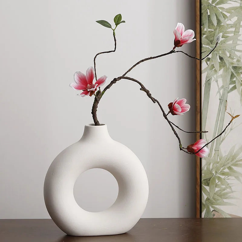 Donut Shape Vase - handmade