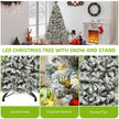 Balconera 6ft Pre-Lit Snow Flocked Christmas Tree - handmade