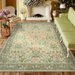 Floral Butterfly Bedroom Rug - handmade