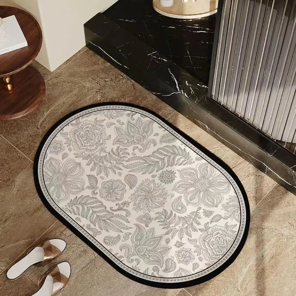 Diatom Bathroom Floor Mat - handmade