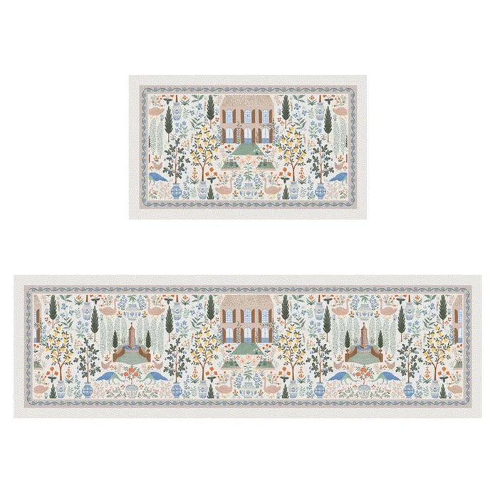 French Kitchen Waterproof Floor Mat - handmade