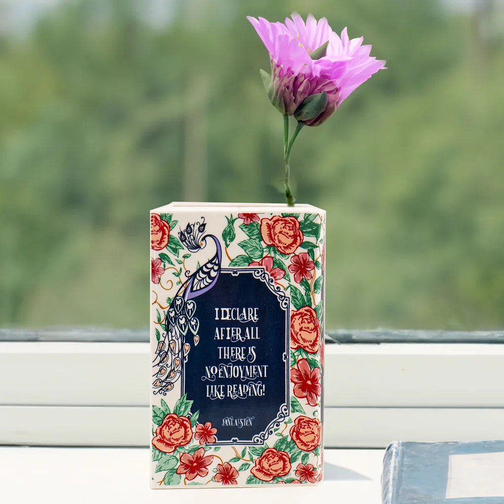 Ceramic Book Vase - handmade