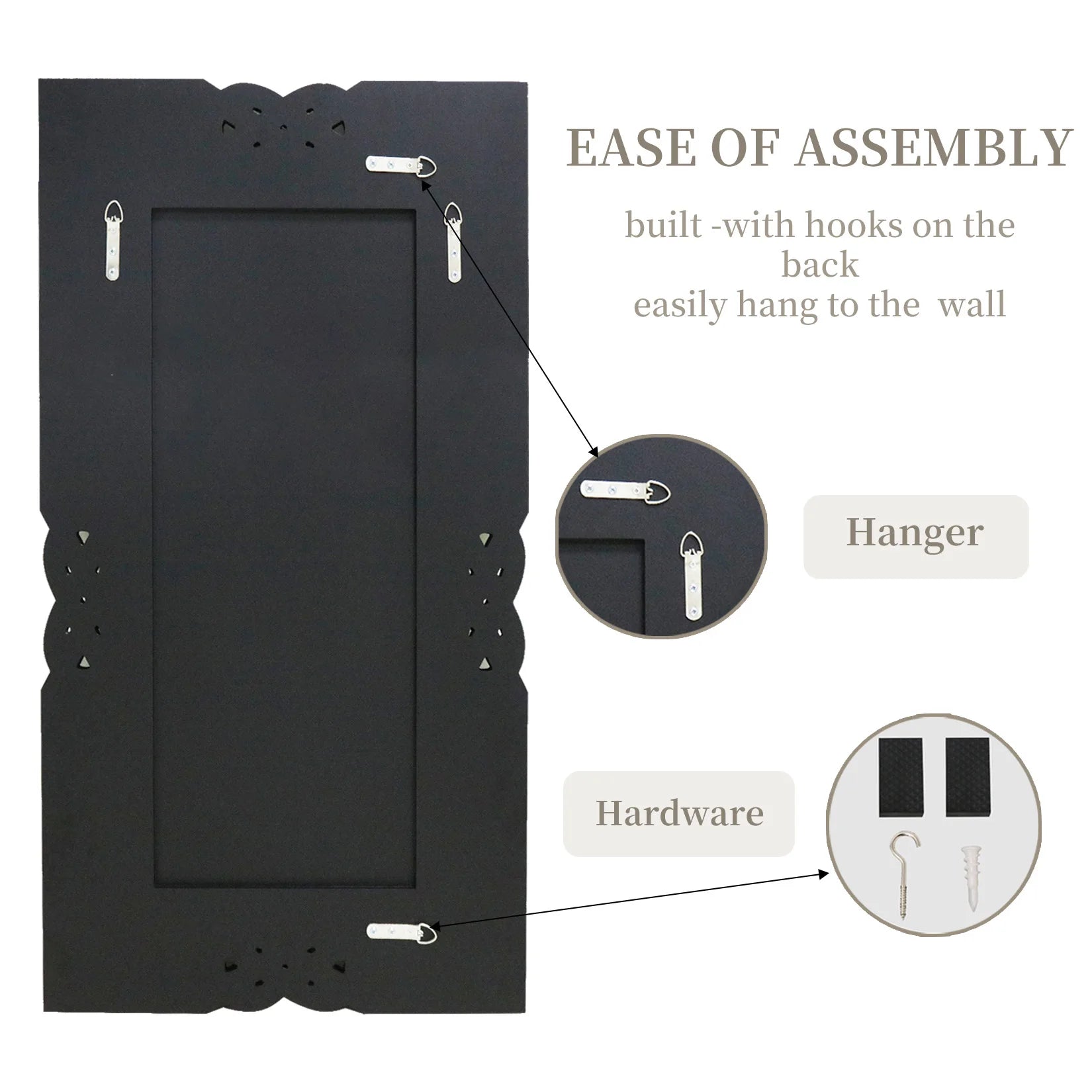 Silver Wall Mirror - handmade