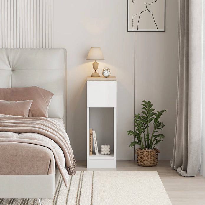 BonChoice Slim Tall Bedside Table - handmade