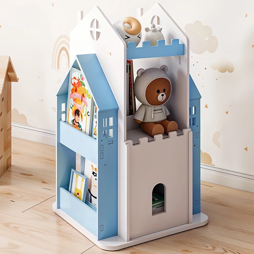 Rotating Kids Bookshelf - handmade