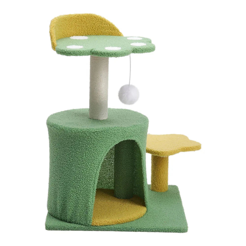 Cat Scratching Frame with Toy - handmade