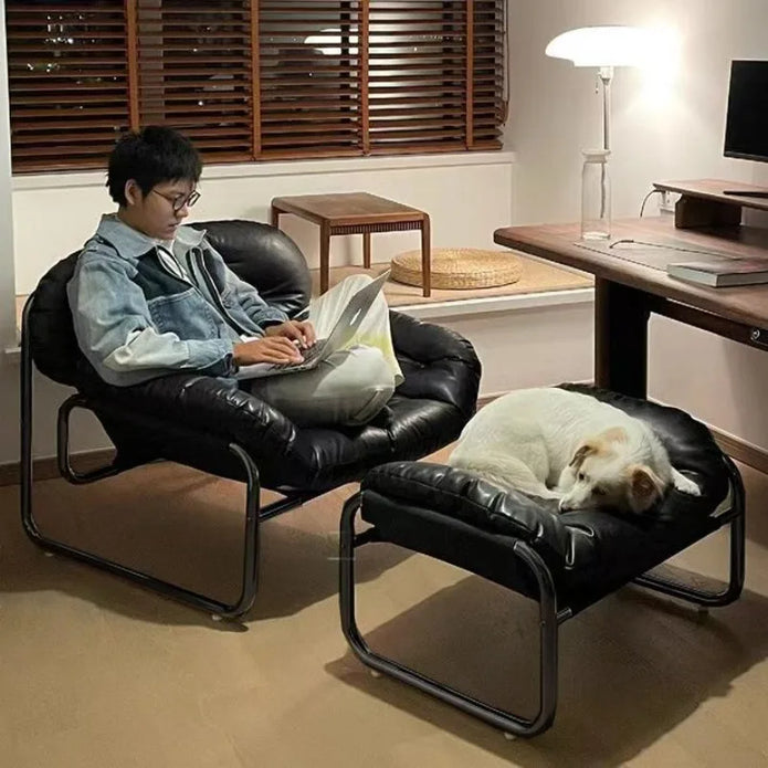 Retro Black Sofa Chair - handmade