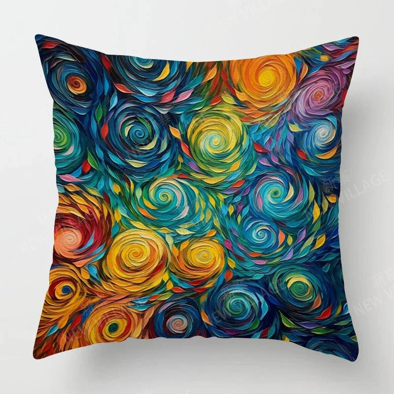 Abstract Cushion Cover - handmade