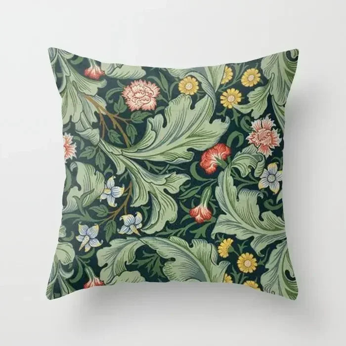 Vintage Flower Pillow Cover - handmade