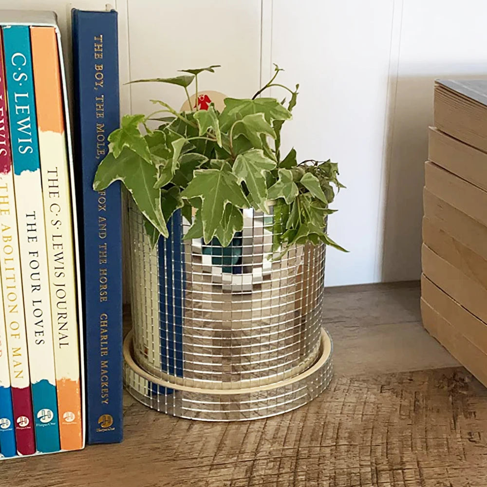Disco Ball Planter - handmade