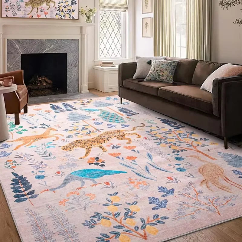 Jungle Animal Tiger Area Rug - handmade