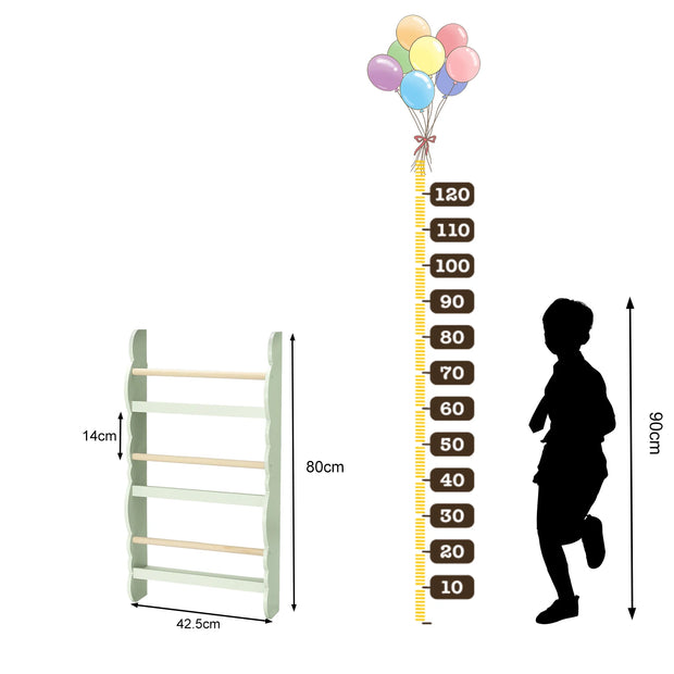 Children’s 4-Shelf Bookcase – The WOLTU Children's Bookshelf is a thoughtfully designed storage solution tailored for kids’ rooms and play areas. Constructed from durable pine wood