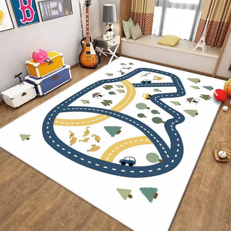 Children’s Cartoon Floor Mat - handmade