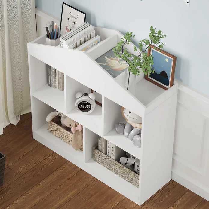 5-Cubby Toy Storage Unit – premium handmade décor piece for modern homes.