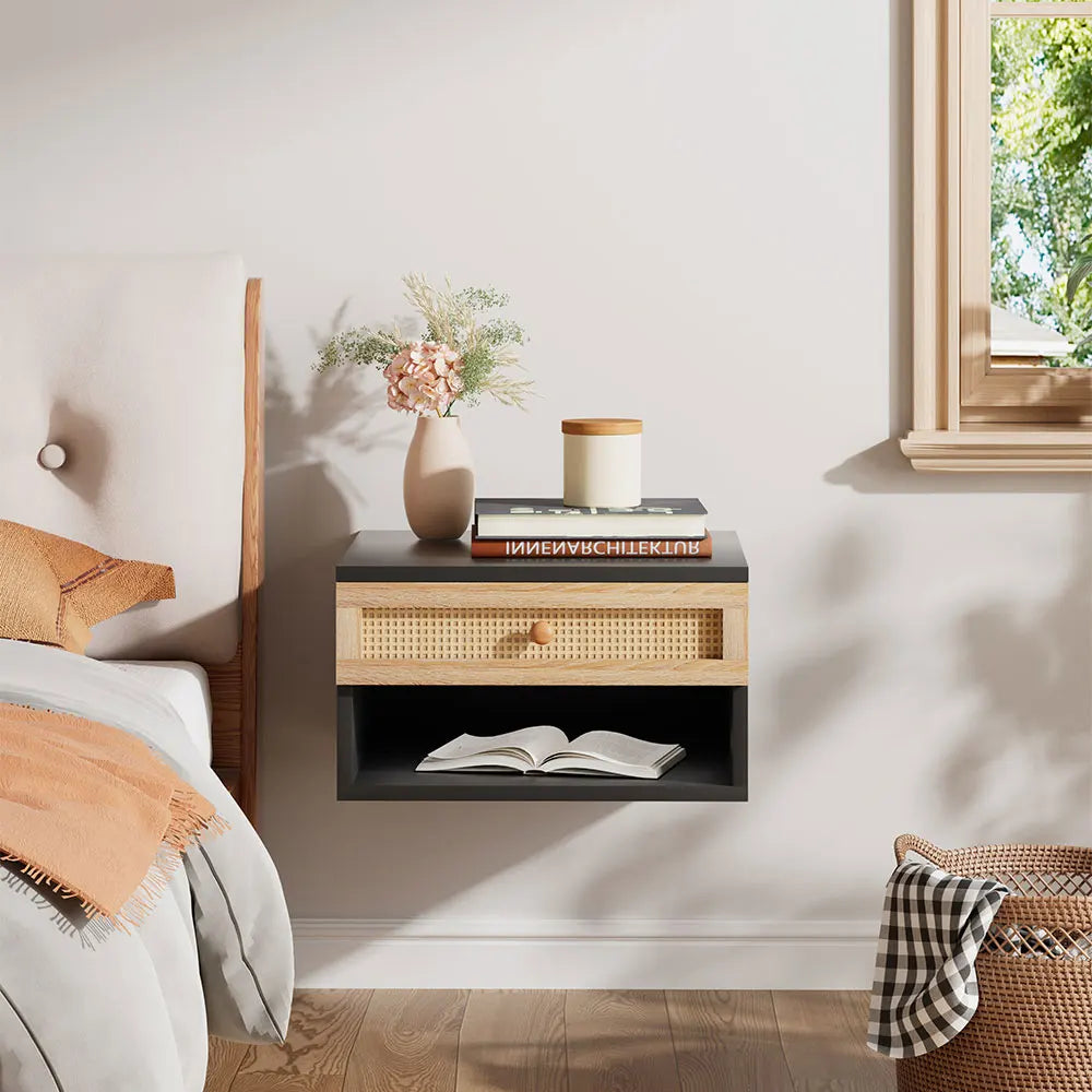 Floating Bedroom Nightstand - handmade