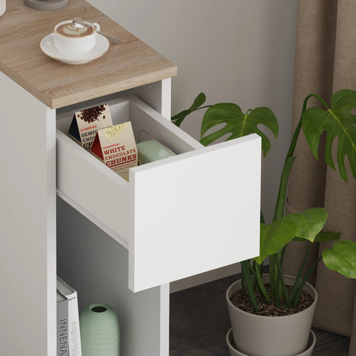 BonChoice Slim Tall Bedside Table - handmade