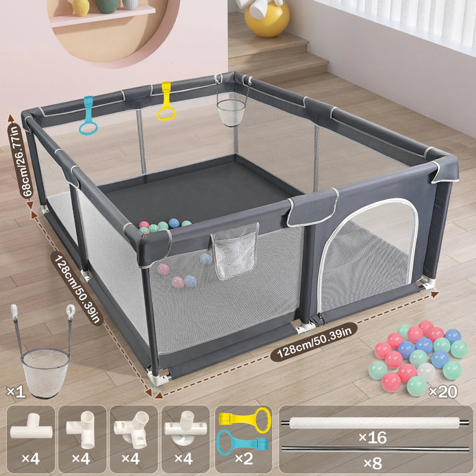 Safe Indoor & Outdoor Play Yard - handmade