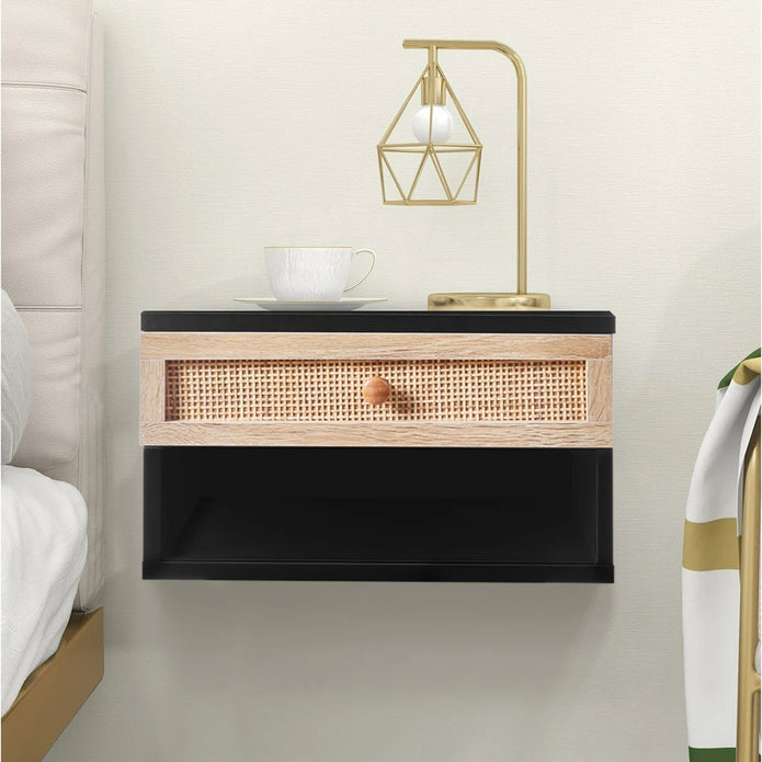 Wall Mounted Floating Bedside Table - handmade
