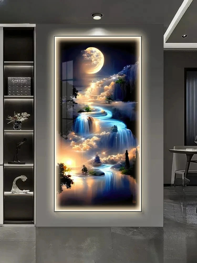 Moon LED Corridor Wall Lamp - handmade