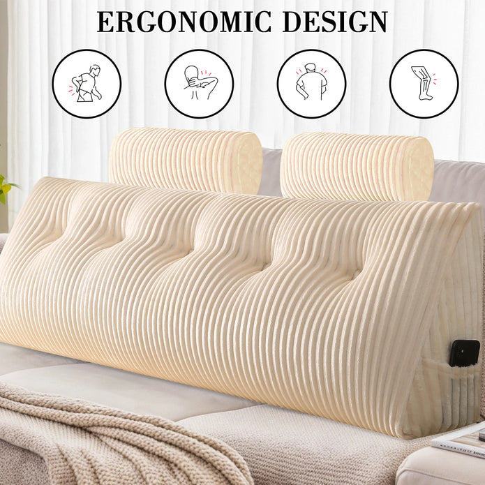 Neck Roll Cushion Set - handmade