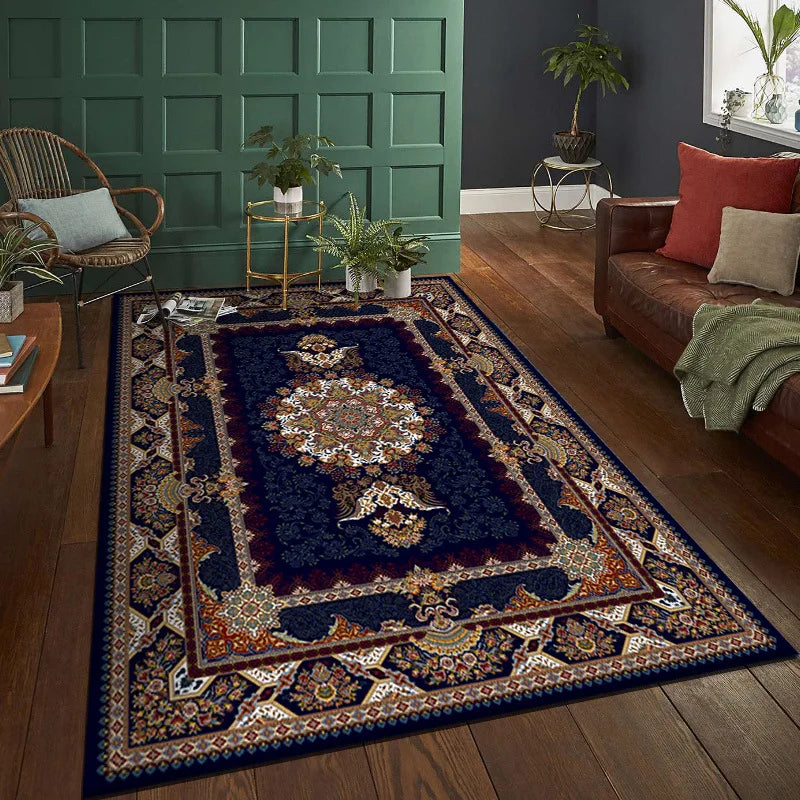 Bohemia Deluxe Living Room Rug – Bohemia Living Room Rugs offer a perfect blend of style and functionality for your home or commercial spaces. Crafted from 100% polyester with a mo
