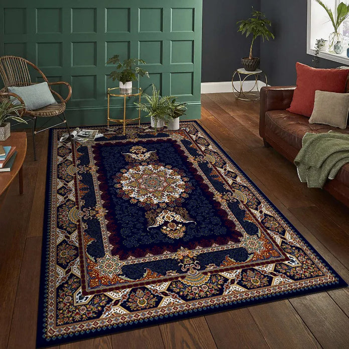 Bohemia Deluxe Living Room Rug – Bohemia Living Room Rugs offer a perfect blend of style and functionality for your home or commercial spaces. Crafted from 100% polyester with a mo