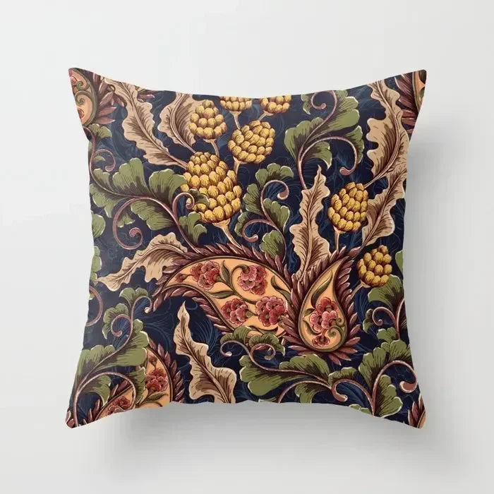 Vintage Flower Pillow Cover - handmade
