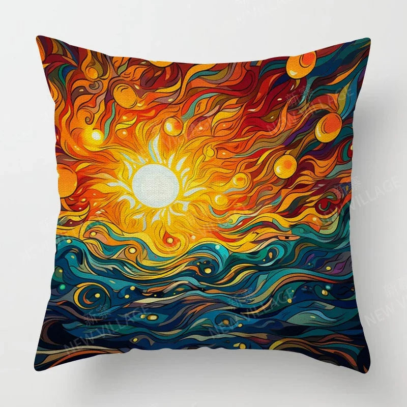 Abstract Cushion Cover - handmade