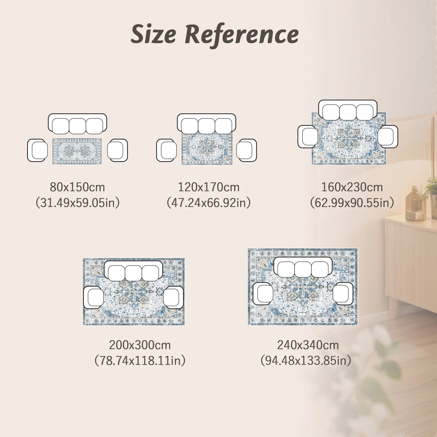 Soft Comfortable Area Rug - handmade