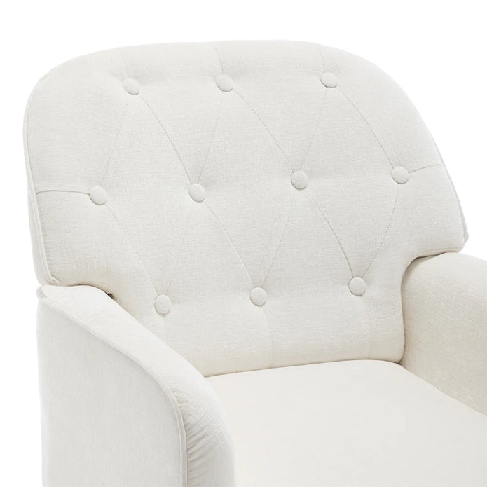 Modern classic upholstered lounge chair living room bedroom single sofa dressing chair - handmade