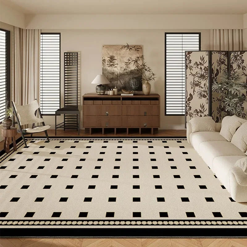 Abstract Art Living Room Rug - handmade