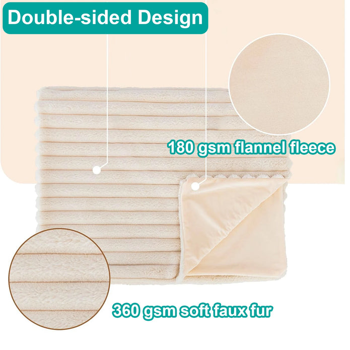 Fluffy Double Layer Blanket - handmade